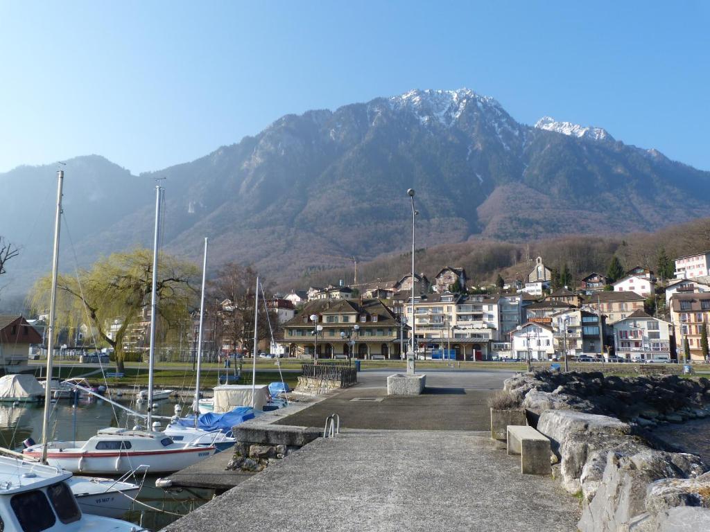 Le Lacustre 4Th Floor Port-Valais Luaran gambar
